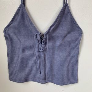 John Galt purple crop top